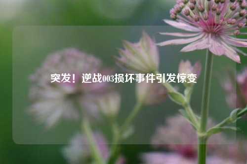 突发！逆战003损坏事件引发惊变