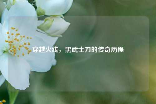 穿越火线，黑武士刀的传奇历程