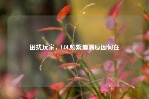 困扰玩家，LOL频繁崩溃原因何在