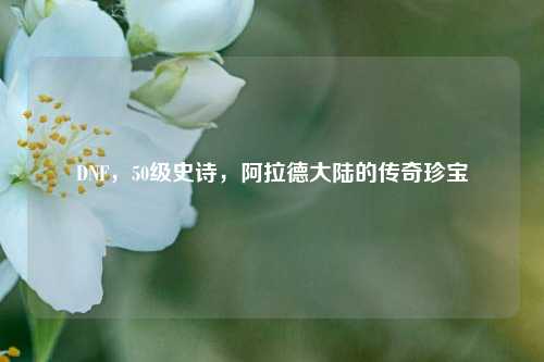 DNF，50级史诗，阿拉德大陆的传奇珍宝